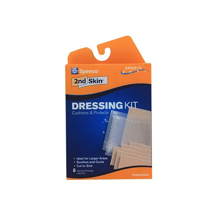 Spenco 2nd Skin Dressing Kit Bandages for Blister Protection, Medical, 8-Count