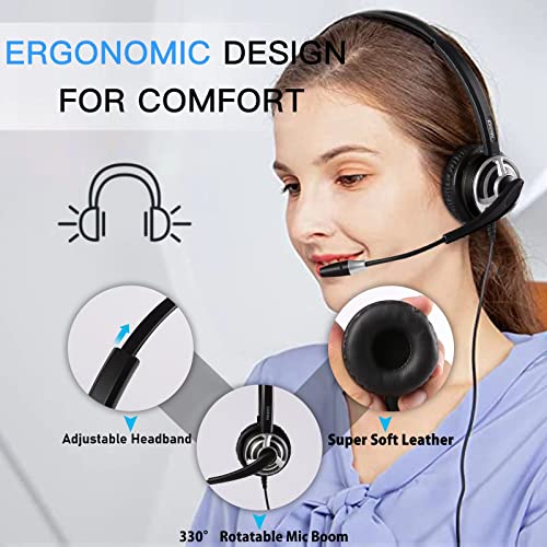 MAIRDI USB Headset with Microphone Noise Cancelling, Mono Computer