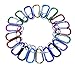 G & F 13031-20 2nd Gen. Enhanced Aluminum Carabiner Key Chain D Shape Spring-loaded Gate, Pack of 20 pieces + 20 Free keychain