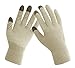 Slouchy Beanie Gloves for Women HINDAWI Winter Hat Knit Warm Skull Cap Touch Screen Mittens Beige