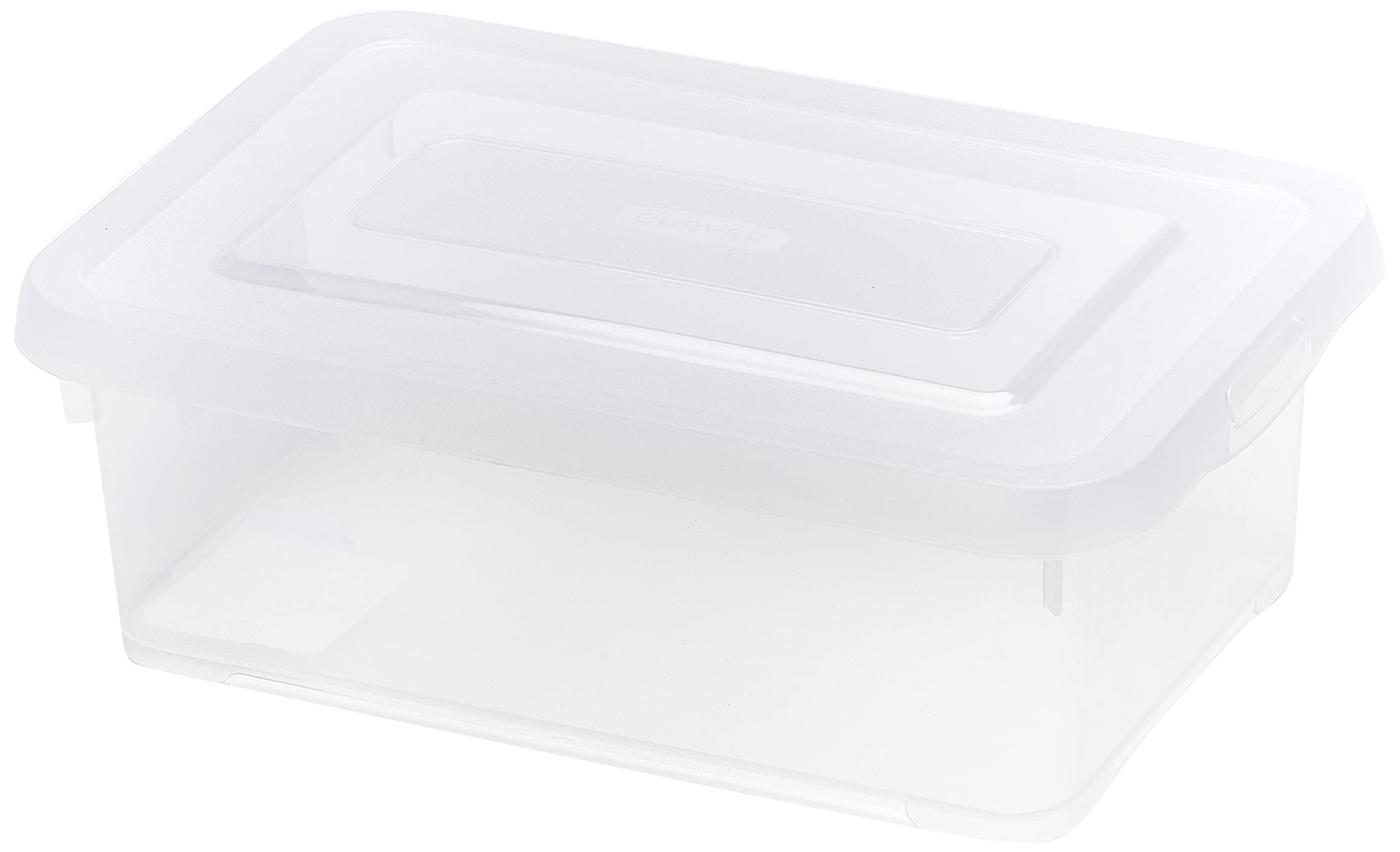 Allibert "Handy Storage Box with Click Lid, Transparent, 4 Litre