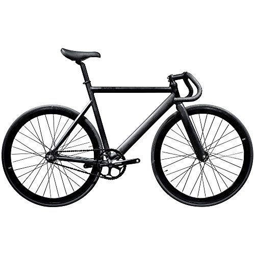 UPC 852660770164, State Bicycle Black Label 6061 Aluminum Fixed Gear Bike, 57cm/Large, Matte Black