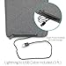 New iPad 2017, iPad Air 2, iPad Pro 9.7 CaseCrown Power Sleeve (Charcoal Gray) w/Apple Pencil Holder & MFI Certified USB to Lightning Cable