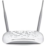 TP-LINK TD-W8968 300 Mbps Wireless N USB ADSL2+ Modem Router for Phone Line Connections (USB Port for Storage Sharing, Printer Sharing, 3G Modem Sharing, FTP Server and Media Server) - White