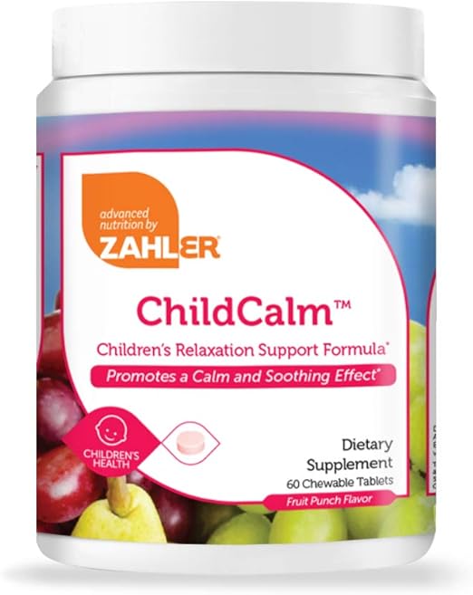 Zahler ChildCalm, Chewable Magnesium Calming and Relaxation Aid for
