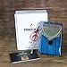 Moozica Mahogany Tone Wood Kalimba, Professional 17 Keys Acoustic Finger Thumb Piano Music Gift(Ocean Blue)