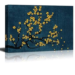 Canvas Wall Art Gorgeous Vintage Flower Pictures Home Wall Decorations for Bedroom Living Room Paintings Canvas Prints Framed - 12x18 inches