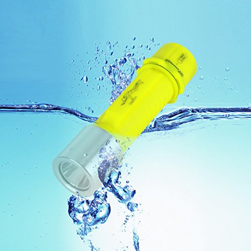 Reiled Diving Flashlight, Bright LED Submarine Light Scuba Safety Lights Waterproof Underwater Torch or Scuba Diving Outdoor Under Water Sport