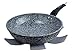 WaxonWare 11 Inch Non Stick Wok & Stir Fry Pan With STONETEC (A 100% PTFE, PFOA and APEO Free) Ceramic Coating & Induction Bottom + Free Table Trivet