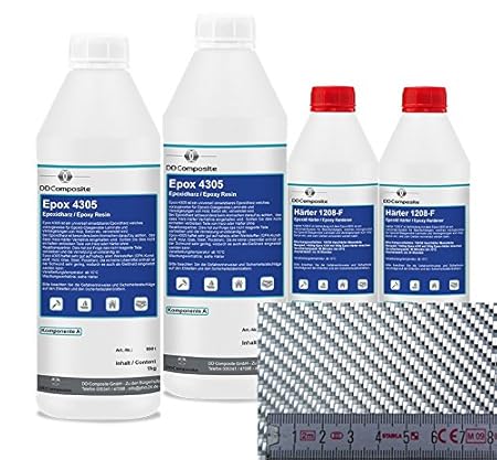 3kg GFK Epoxidharz + 4m² Glasfasergewebe 390g/m² Köper