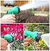 Planted Perfect Water Hose Nozzles - 7 Pattern Metal Garden Hose End Sprayer with Pistol Front Trigger and Flow Control Knob, Green