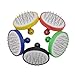 Foil Hole Puncher,Hongxin Plastic and Metal Easy Make Holes Round Hookah Foil Puncher Shisha Fitting Set Accessories,Color Random