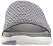Skechers Cali Women's Flex Appeal 2.0-Won't Stop Flat Sandal, Charcoal/Lavendar, 9 M US