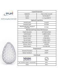 IFUN SD1372# Impresora 3D Resina SLA formatos compatibles y DWS impresora 3D UV 405 nm curación SLA Resina transparente 17.64 oz.