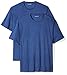 Amazon Essentials Men's Regular-Fit Short-Sleeve Crewneck T-Shirt, Pack of 2, Navy Heather, X-Large
