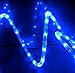 Izzy Creation 18FT Blue LED Flexible Rope Lights, Indoor/Outdoor Lighting, Waterproof Connectable120V Plug-in, 3/8