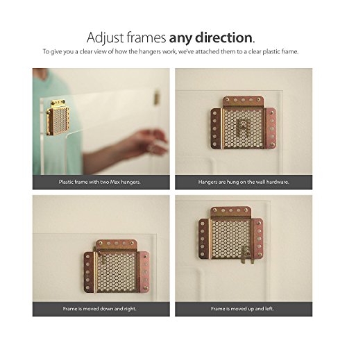 Beehive Picture Hangers Heavy Duty Adjustable Wall Hanging Kit for