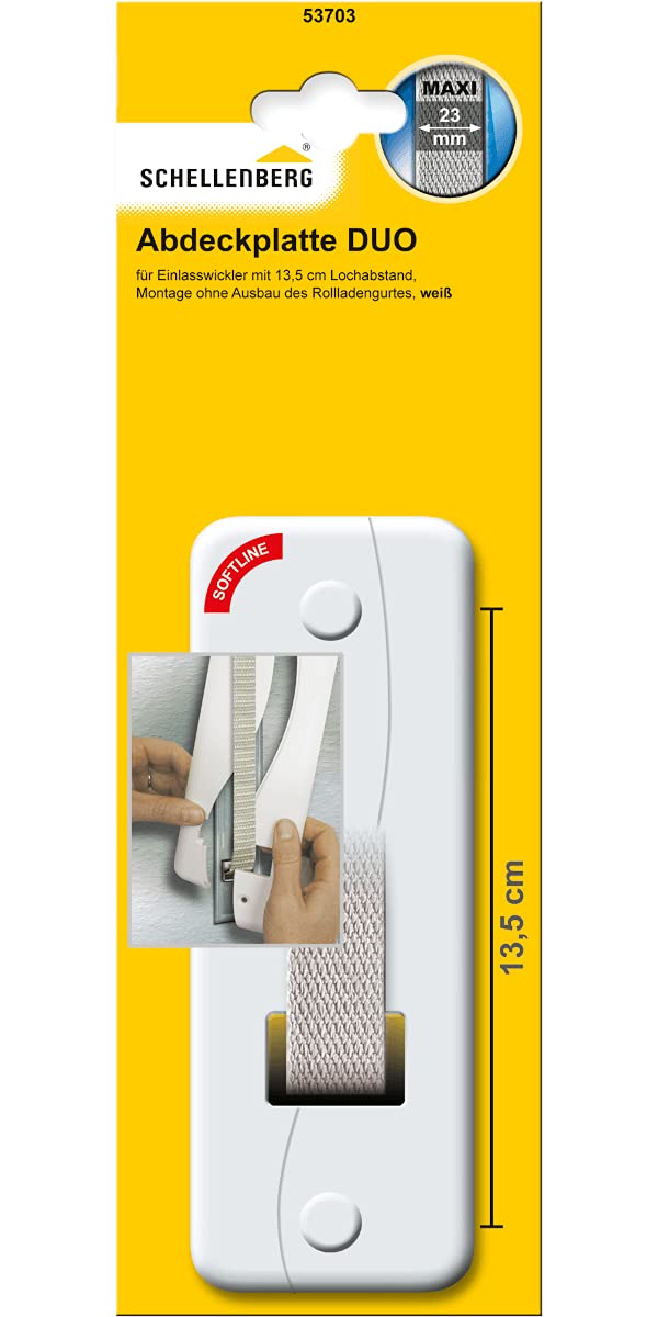 Schellenberg Softline 53703 Winder Cover Hole Spacing 13.5 cm White