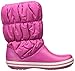Crocs Women's Winter Puff Snow Boot, Berry, 8 M US