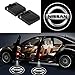 Bearfire 2 Pcs Wireless Car Door Led Welcome Laser Projector Logo Light Ghost Shadow Light Lamp Logos fit nissan accessories