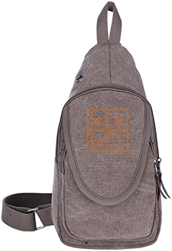 JNJ Team Sling Bag SeNPaI Periodic Table Crossbody Chest Bag Canvas Travel Backpack For Men &amp; Women Shoulder Or Crossbody