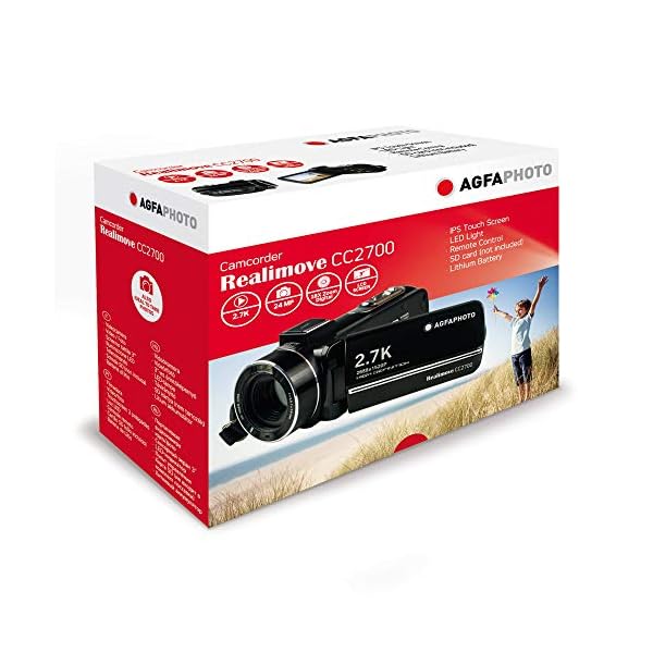 AgfaPhoto Realimove CC2700 Digitaler Camcorder (2,7 K, 24 MP, 3 Zoll Touchscreen, 18 x Zoom, Fernbedienung, Lithium… – Bild 8