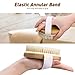 OMorc2 Pack Bamboo Shower Body Bristle Brush Body Scrubber with Massage Nodules for Cleaning, Massaging, Exfoliating, Blood Circulation