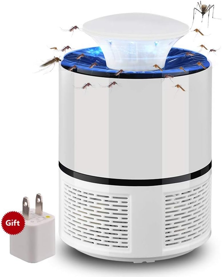 FLYM Electronic Mosquito Killer Lamp with UV Light for Indoor,2019 Upgraded Bug Zappers Lights, Chemical-Free Insect Killer Trap Fly Pests Catcher,White