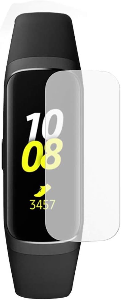 Vaycally 2Pcs Explosion-Proof Transparent Pet Screen Protector Hydrogel Strong Protection Smart Watch Screen Protector for Samsung Galaxy Fit-e