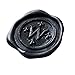 UNIQOOO Arts & Crafts Pack of 8 Black Glue Gun Sealing Wax Sticks for Wax Seal Stamp, Great for Wedding Invitations, Christmas Present Packages, Envelope Cards, Gift Wrapping