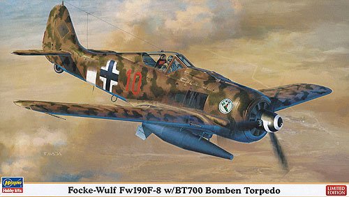 Hasegawa 1/48 Focke-Wulf FW190F-8 with BT700 Bomben Torpedo (Limited Edition)