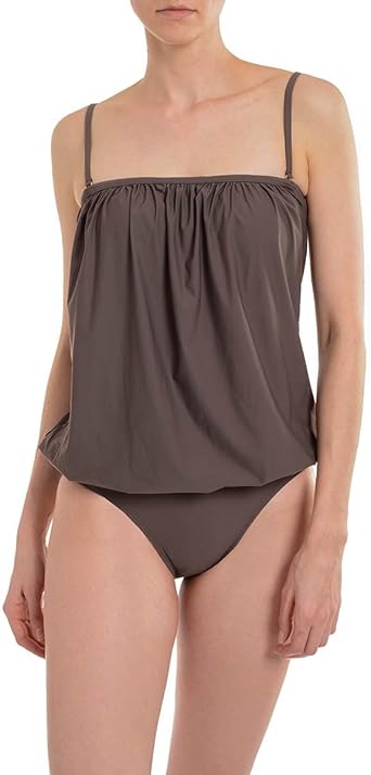 blouson one piece bathing suit