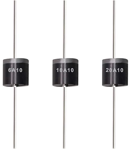 20 Diodi Raddrizzatori Assiali 10A10 – 10A 1000V R-6 Per Elettronica