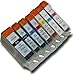 7 Chipped Compatible Canon PGI-5 & CLI-8 Ink Cartridges for Canon Pixma MP970 Printer