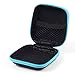 Coolsell Square Portable EVA Carrying Case with Internal Mesh Pocket for iPod MP3 Earphone Bluetooth Headset Headphone Parts and Accessories Charging Cable (Blue)