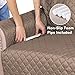 H.VERSAILTEX Reversible Loveseat Cover Water Resistant Furniture Protector for Dog Non Slip Couch Cover with Elastic Strap Washable Loveseat Slipcover Seat Width to 46