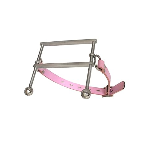 Bondage Tongue Flail Open Mouth Gag Stainless Steel Restraints Deep Throat Blow Job Gag (pink)