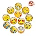 Lesfit Emoji Magnets, 12 Pack 3D Funny Cute Smiley Magnetic Emoji Face for Whiteboard and Refrigerator (1.18 inches)…