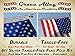 Flag Pole Kit 6 Ft Flagpole and Embroidered American Flag by Grace Alley - Stars & Sewn Stripes, Brushed Silver Aluminum Rust Free & Tangle Free Wind Resistant Pole and Multi-Position Bracket