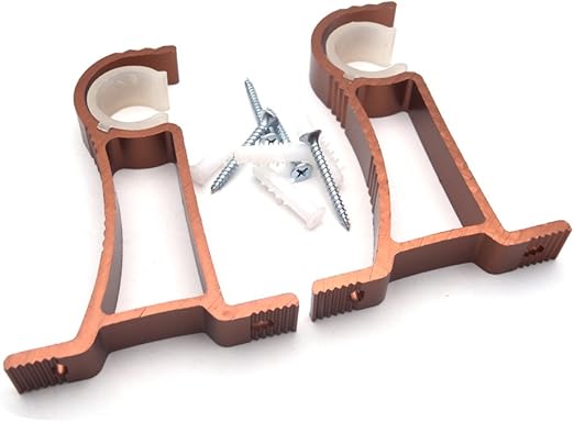 Amazon Com Sydien 0 4 Ft Length Double Curtain Rod Brackets With