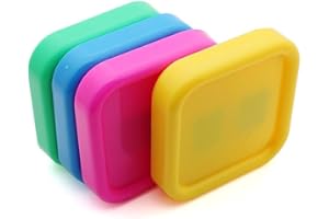 LUZEN 3Pcs Square Plastic Magnetic Pin Cushion Anti Loss Sewing Pin Needle Storage Holder Magnetic Push Pins Holder for Sewing Quilting DIY Projects, Random Color