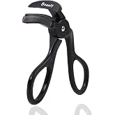 Eyelash Curlers - Plastic Eyelash Curler Eye Lash Curler with Silicone Refill Pads Premium Cute Lash Curler for No Pinching or Pulling Small Makeup Tool for Women &amp; Girls, Black