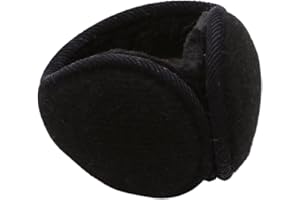 Caistre Winter Warm Outdoor Earmuffs, Foldable Ear Warmers Knit Furry Fleece Ear Muffs for Women Men