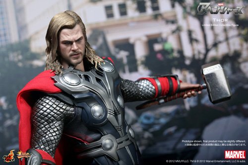Hot ToysMovie Masterpiece - 1/6 Scale Fully Poseable Figure: The Avengers - Thor