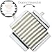Kaydee Baby Organic Cotton Reversible Teething Chew Pads w/Organic Fleece Inner Lining for Baby Carriers for Girls and Boys - 2 Pack - Variety of Options Available (Stripes)