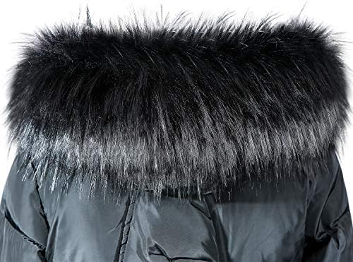 Jeracol Faux Fur Collar Hood Full Fake Raccoon Fur Trim Wrap Scarf for Winter Coat Jacket,Size 75 * 15cm