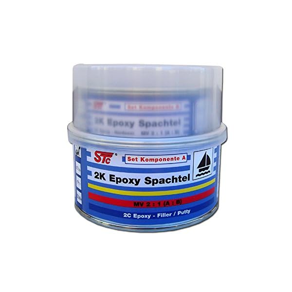 STC 2K Epoxy Spachtelmasse Set 600 g / 400 ml Bootsspachtel Set Epoxyspachtel – Bild 3