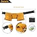 YITOOK Kids Tool Belt Adjustable Children's Carpentry Tool Candy Pouch Heavy Duty Child's Construction Tool Apron for Costumes Dress Up Role Play(Yellow)