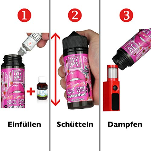 Tony Vapes Aromakonzentrat TNYVPS - Hazelnut Cream, Shake-and-Vape zum Mischen mit Basisliquid für e-Liquid, 0.0 mg… – Bild 3