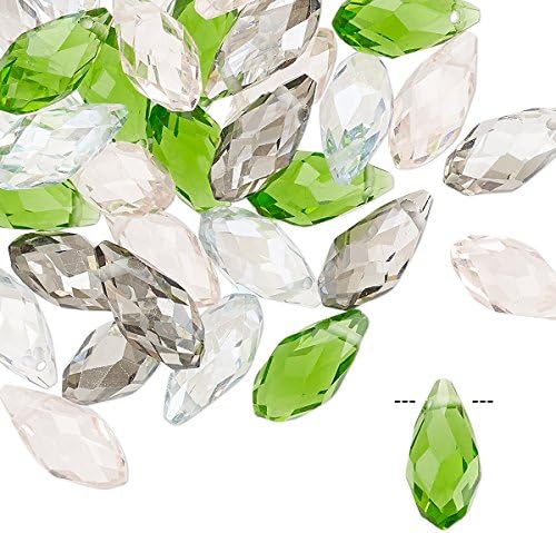 Drop mix Celestial Crystal spring 11.5x5.5mm-12.5x6mm faceted briolette